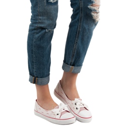 J. Star White Low Sneakers 2