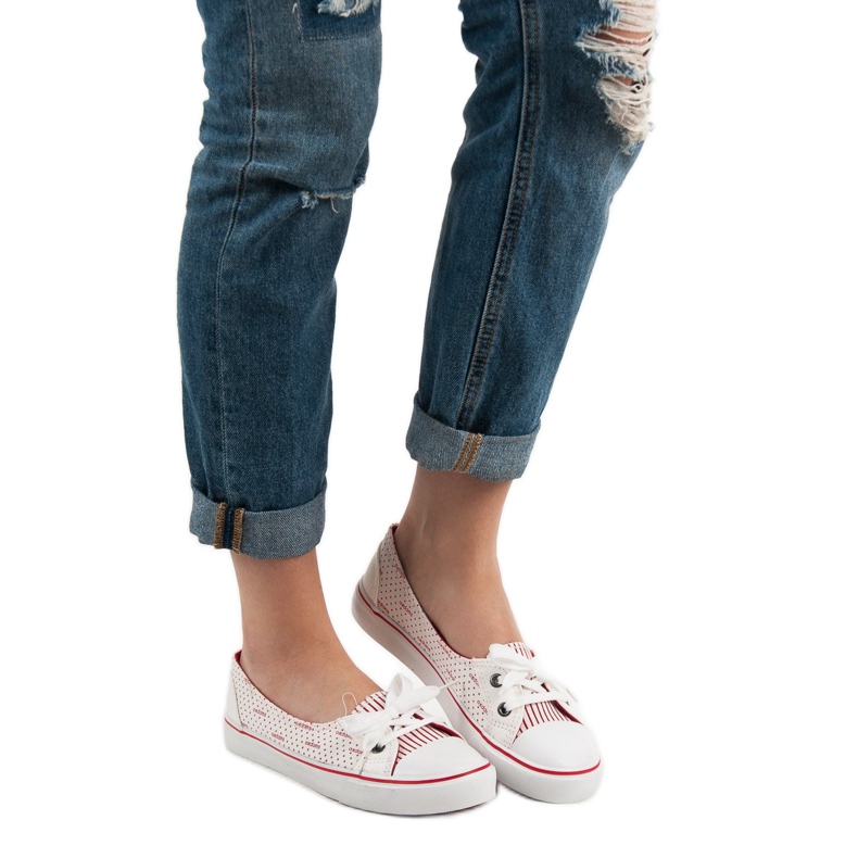 J. Star White Low Sneakers 2