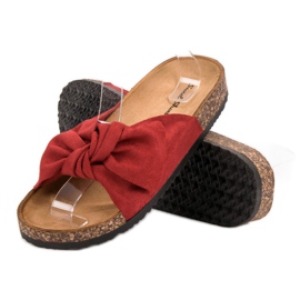 Sweet Shoes Suede Slippers red 1