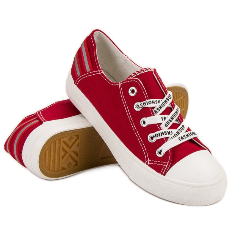 SHELOVET Low Sneakers red 1