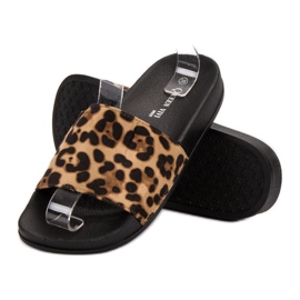 Queen Vivi Comfortable Suede Slippers brown 1