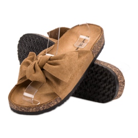 Sweet Shoes Suede Slippers brown 1 Sweet Shoes Suede Slippers brown 1
