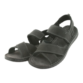 Riko Men's Sports Leather Sandals 852 Black 3 Riko Men's Sports Leather Sandals 852 Black 3