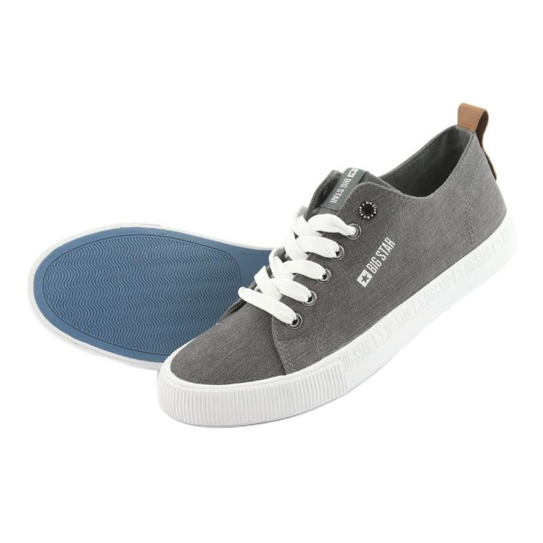 Gray Big Star 174165 men's gray sneakers grey 5 Gray Big Star 174165 men's gray sneakers grey 5