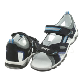 Sandals boys' turnips Bartek 19176 navy blue-gray grey 4