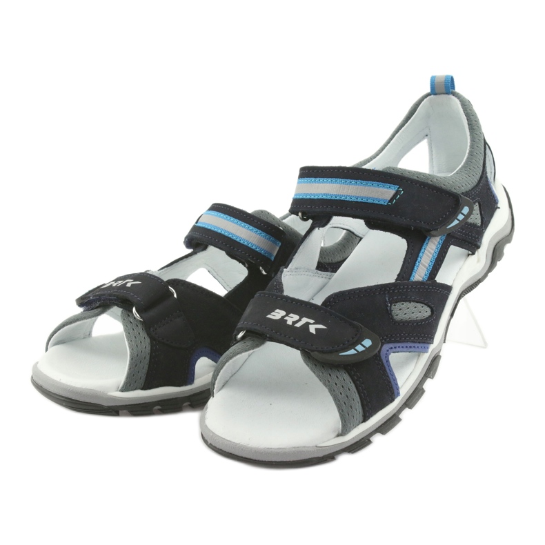 Sandals boys' turnips Bartek 19176 navy blue-gray grey 3