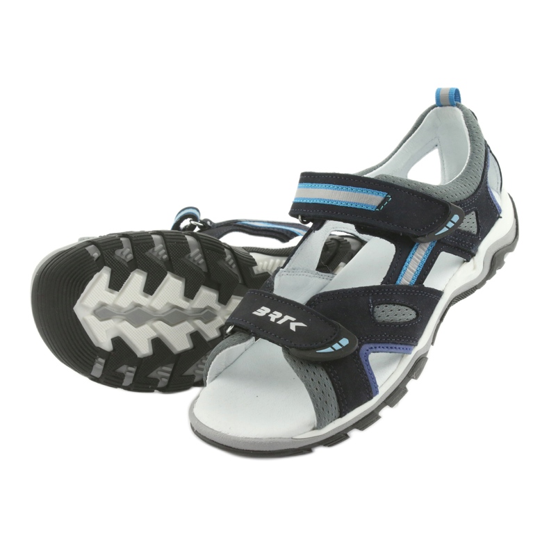 Sandals boys' turnips Bartek 19176 navy blue-gray grey 5