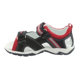 Bartek Leather sandals boys Velcro 16176 navy-red blue 2
