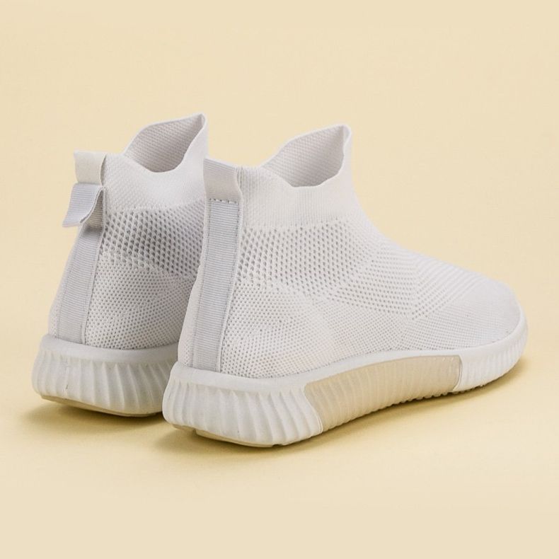 SHELOVET Slip-on shoes above the ankle white 1 SHELOVET Slip-on shoes above the ankle white 1