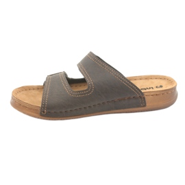 Men's Inblu TH015 brown slippers 2 Men's Inblu TH015 brown slippers 2