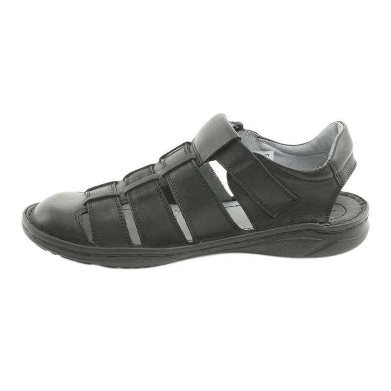 Black Riko 619 men's sports sandals 2 Black Riko 619 men's sports sandals 2