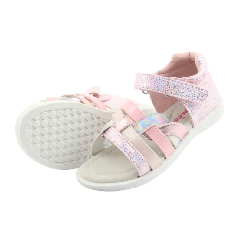 American Club GC26 pink girls' sandals grey 5 American Club GC26 pink girls' sandals grey 5