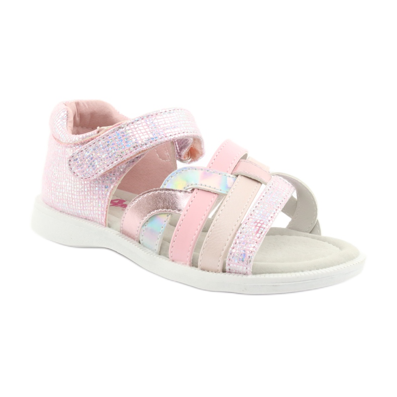 American Club GC26 pink girls' sandals grey 1 American Club GC26 pink girls' sandals grey 1