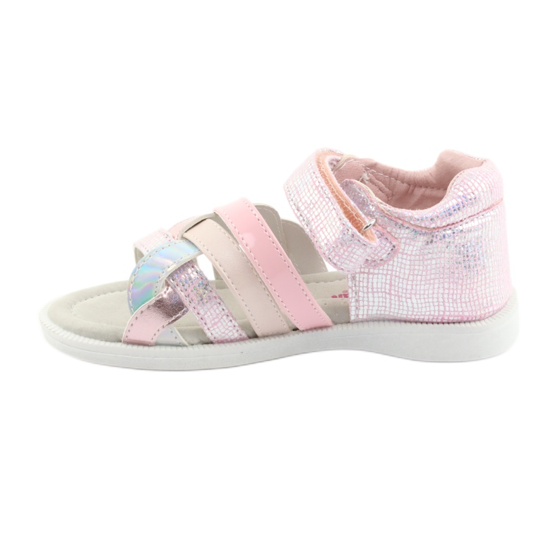 American Club GC26 pink girls' sandals grey 2 American Club GC26 pink girls' sandals grey 2