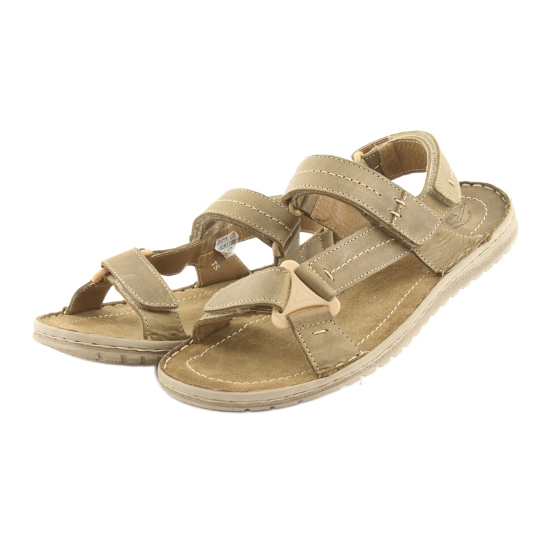 Velcro sports sandals Riko 806 olive multicolored 3
