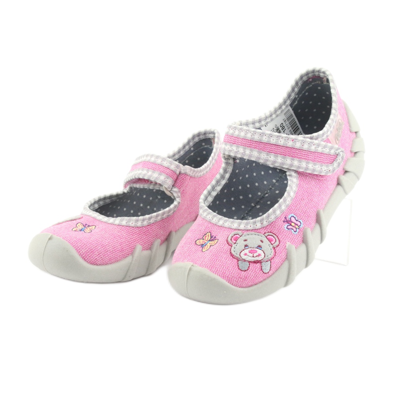 Befado children's shoes 109P180 grey pink 3 Befado children's shoes 109P180 grey pink 3