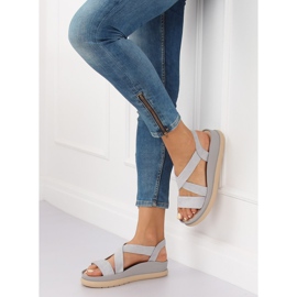 Gray sandals for women G-199 Gray grey 1
