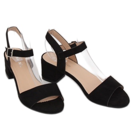 Black high-heeled sandals 8103 Black 2