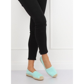 Women's mint espadrilles 4855 LT.BLUE green 1