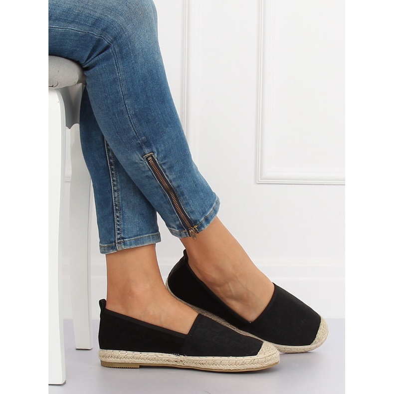 Black women's espadrilles A629-ESP-1 Black 2