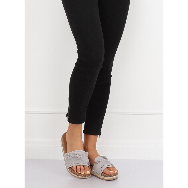 Gray Espadrilles gray BJS-002 Gray grey multicolored 1