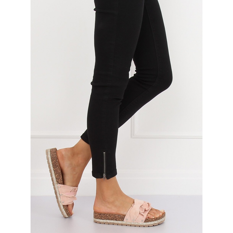 Pink espadrilles slippers BJS-002 Pink 1