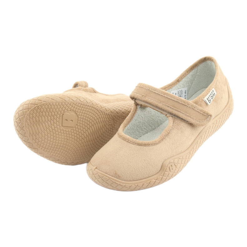 Dr.orto Befado Women's ballerinas Pu--YOVE 197D004 beige Velcro Silber insert 5