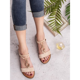 Laura Mode Suede sandals brown 1