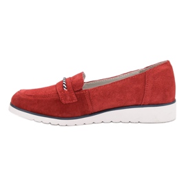 Filippo Leather loafers red 2