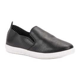 Renda Black Slipons 1