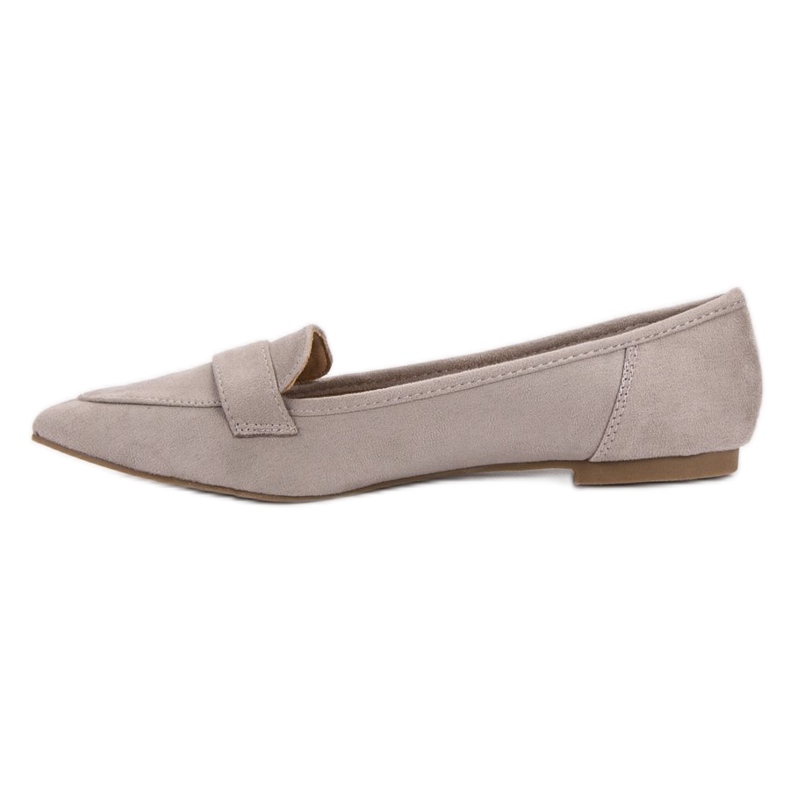Super Me Suede Ballerina In Spitz grey 1