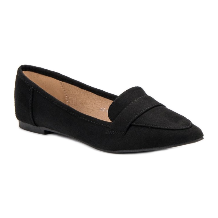 Super Me Suede Ballerina In Spitz black 1 Super Me Suede Ballerina In Spitz black 1