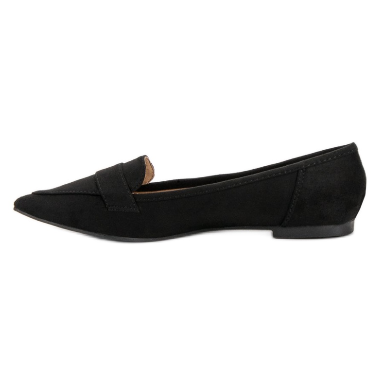 Super Me Suede Ballerina In Spitz black 2 Super Me Suede Ballerina In Spitz black 2