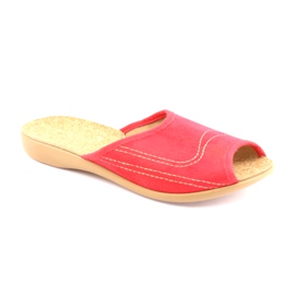 Befado women's shoes slippers 254d008 slippers red 1