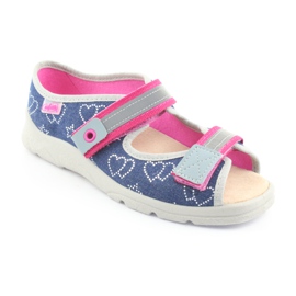 Befado children's shoes 869Y134 navy blue pink multicolored 2 Befado children's shoes 869Y134 navy blue pink multicolored 2