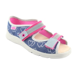 Befado children's shoes 869Y134 grey pink navy blue 1