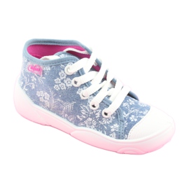 Befado children's shoes 218P056 white blue 1 Befado children's shoes 218P056 white blue 1
