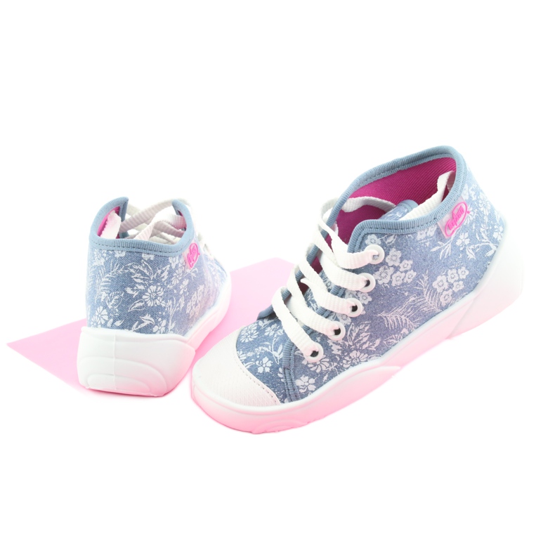 Befado children's shoes 218P056 white blue 4 Befado children's shoes 218P056 white blue 4