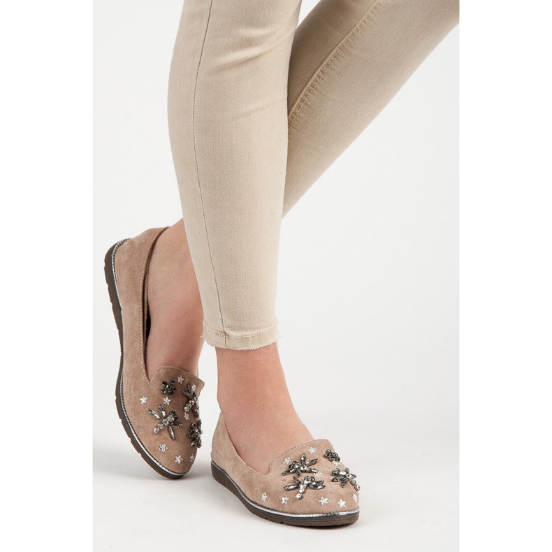 Fama Suede Lords With Ornaments brown 2