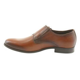 Tur Monki leather formal shoes with brown buckle 2