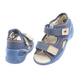 Befado children's shoes pu 065P126 brown navy blue 4 Befado children's shoes pu 065P126 brown navy blue 4