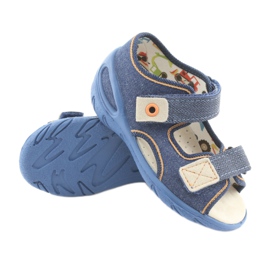 Befado children's shoes pu 065P126 brown navy blue 3 Befado children's shoes pu 065P126 brown navy blue 3