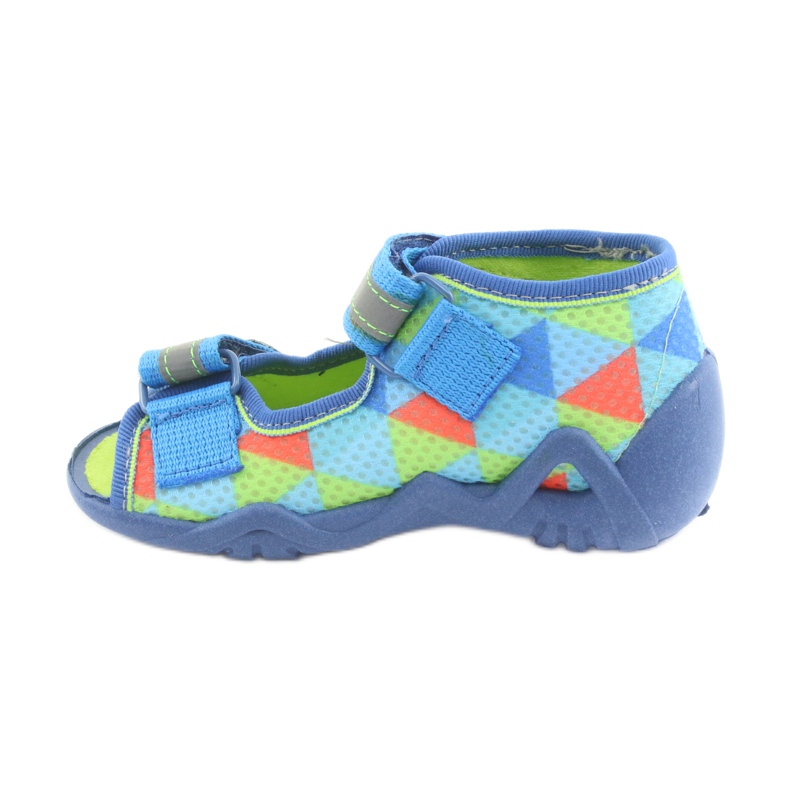 Blue, green Befado 250P059 slippers orange 2 Blue, green Befado 250P059 slippers orange 2