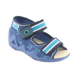 Befado yellow children's shoes 350P004 blue navy blue 2