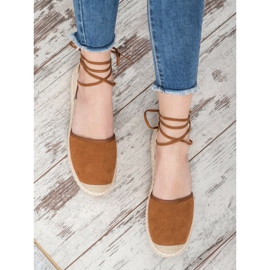SHELOVET Knotted Espadrilles brown 1