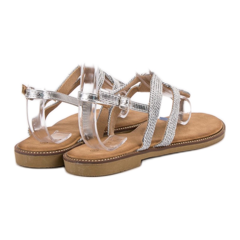 Erynn Silver Japanese Sandals grey 2