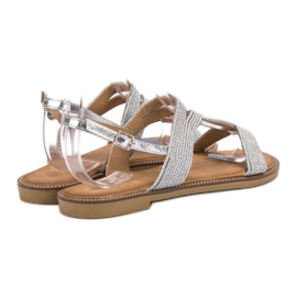 Erynn Silver Sandals grey 2
