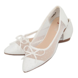 White women's ballerinas LT119P White 2