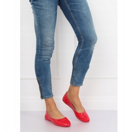 Red women's ballerinas JX76P Red 2