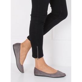 Ballerinas almond gray nose WD39P Gray grey 1